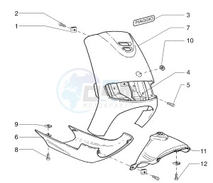 Sfera 125cc drawing Front shield