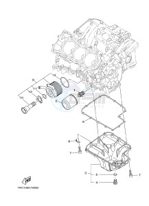 MT09 900 BELGIUM drawing OIL FILTER