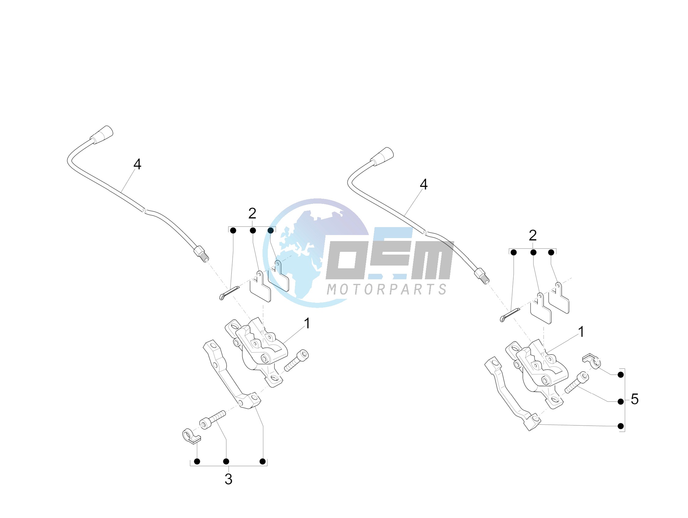 Brakes pipes - Calipers