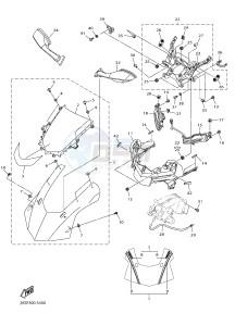 YZF-R1M 998 R5 (2KSF) drawing COWLING 1