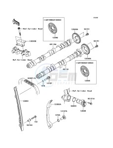 Z1000 ZR1000DBF FR GB XX (EU ME A(FRICA) drawing Camshaft(s)/Tensioner