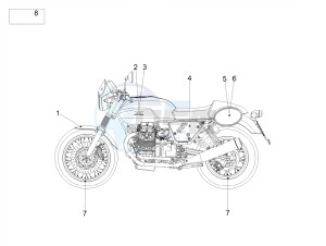 V7 III Racer 750 e4 (EMEA) drawing Decal