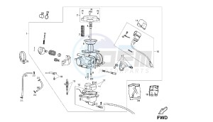 TERRA - ADVENTURE - 125 CC VTHTS1A2B VTHTS1A1A 4T EU3 - 4T ADVENTURE drawing CARBURATOR