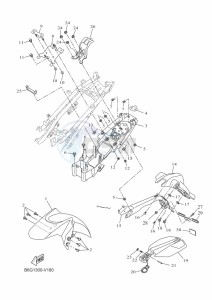 MT-125 MTN125-A (B6G1) drawing FENDER