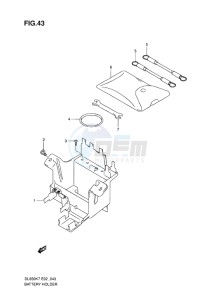 DL650 ABS V-STROM EU-UK drawing BATTERY HOLDER