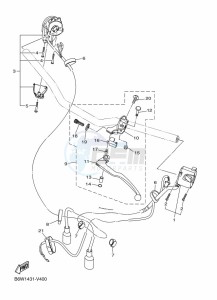 MT-03 MTN320-A (B6WB) drawing HANDLE SWITCH & LEVER