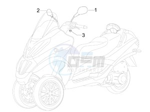 MP3 300 ie lt Touring drawing Mirrors