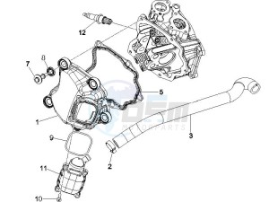 X Evo 125 Euro 3 (UK) drawing Cylinder head cover