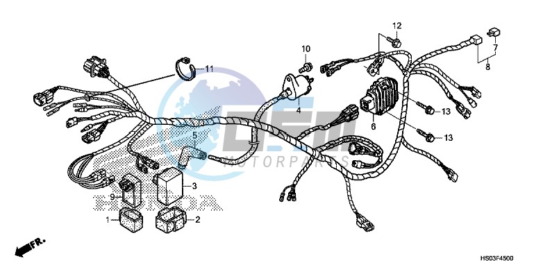 WIRE HARNESS (TRX250TM)