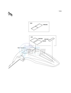 KX 450 D [KX450F] (D7F) D7F drawing LABELS