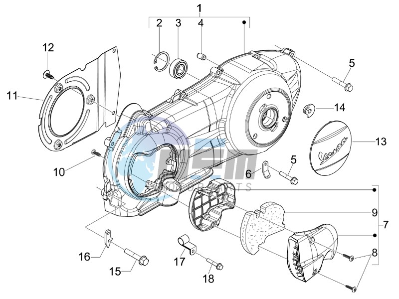 Crankcase cover - Crankcase cooling