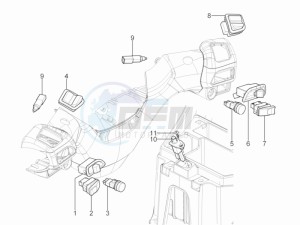 MP3 125 yourban erl drawing Selectors - Switches - Buttons