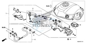 VFR1200XD CrossTourer - VFR1200X Dual Clutch 2ED - (2ED) drawing FUEL PUMP