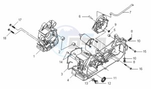 VS 125 EURO3 drawing CRANKCASE L / R / STARTER