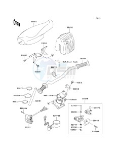 JT 900 E [900 STX] (E1-E2) [900 STX] drawing HANDLEBAR