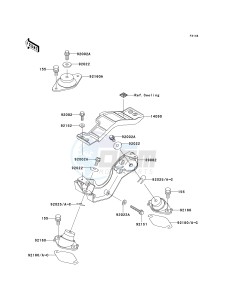 JH 1200 A [ULTRA 150] (A1-A4) [ULTRA 150] drawing ENGINE MOUNT