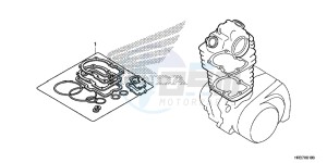 TRX420TM1G TRX500FA Europe Direct - (ED) drawing GASKET KIT A