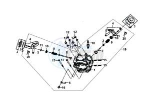 FIDDLE II 50 45KMH (L8) EU EURO4 drawing CYLINDER HEAD KPL.