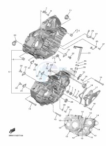 YZ450F (B2W2) drawing CRANKCASE