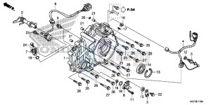 TRX420FA5F TRX420F Europe Direct - (ED) drawing REAR CRANKCASE COVER