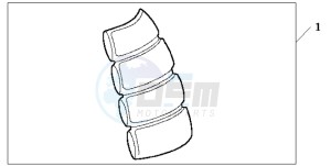 CB900F CB900F drawing TANK PAD 2