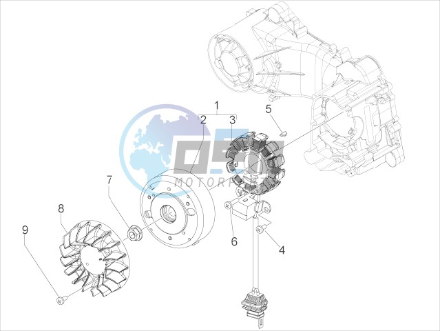 Flywheel magneto