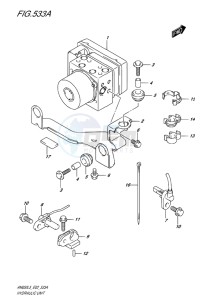 AN650Z ABS BURGMAN EXECUTIVE EU drawing HYDRAULIC UNIT