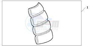 CBR1100XX SUPER BLACKBIRD drawing TANK PAD 2