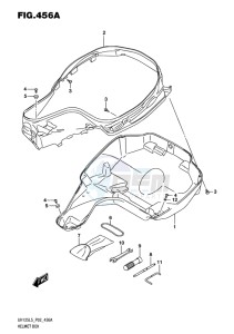 UH125 ABS BURGMAN EU drawing HELMET BOX