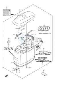 DF 200 drawing Engine Cover