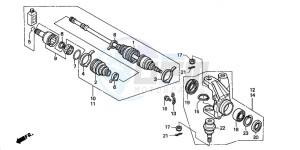 TRX450S drawing KNUCKLE