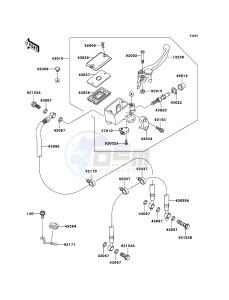 Z750S ZR750-K1H FR GB XX (EU ME A(FRICA) drawing Front Master Cylinder