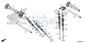 CBR500R England - (3ED) drawing CAMSHAFT/VALVE