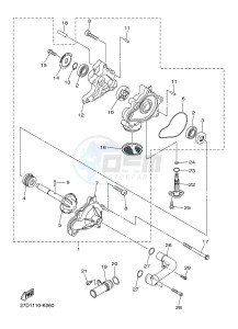 XVS1300CU XVS1300 CUSTOM (2SS3) drawing WATER PUMP