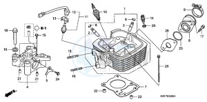 CBF125MD CBF125M UK - (E) drawing CYLINDER HEAD