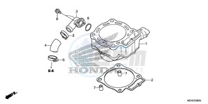 CRF450RD CRF450R Europe Direct - (ED) drawing CYLINDER