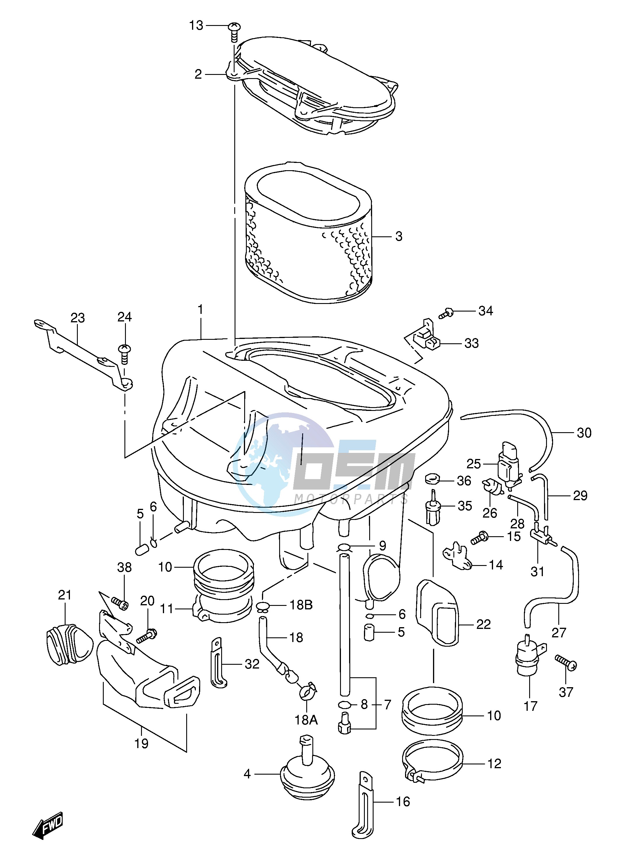 AIR CLEANER (MODEL W X Y K1)