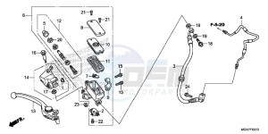 VFR1200XF CrossTourer - VFR1200X 2ED - (2ED) drawing FR. BRAKE MASTER CYLINDER