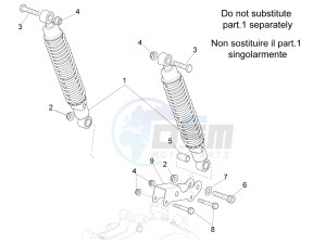 Sport City Street 300 4t 4v e3 drawing Rear Shock absorber