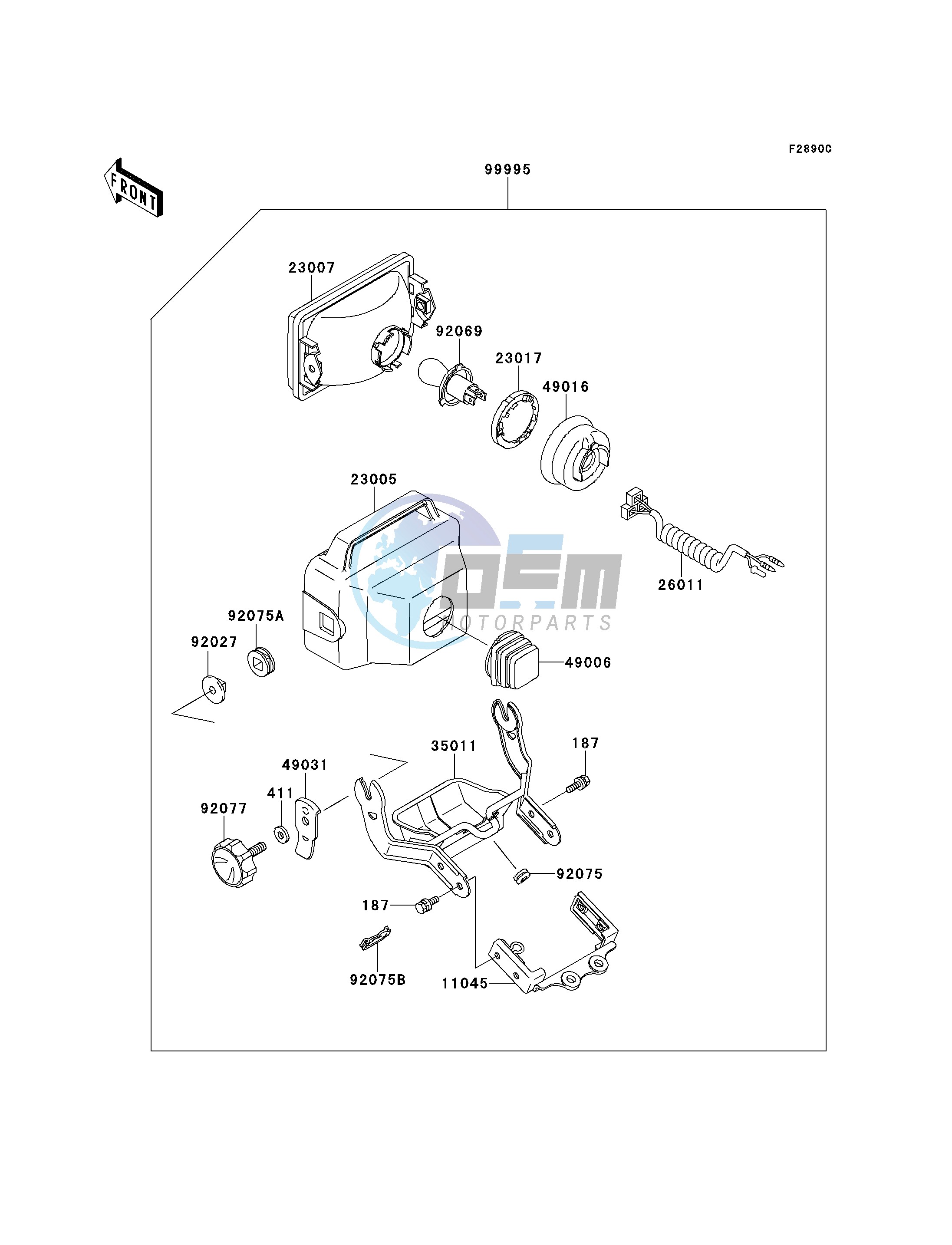 OPTIONAL PARTS-- HEADLIGHT- -