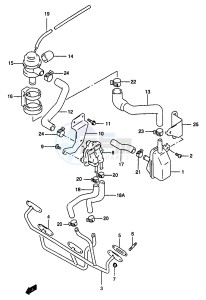 GSF1200A (E18) drawing SECOND AIR (GSF1200W X Y E18)