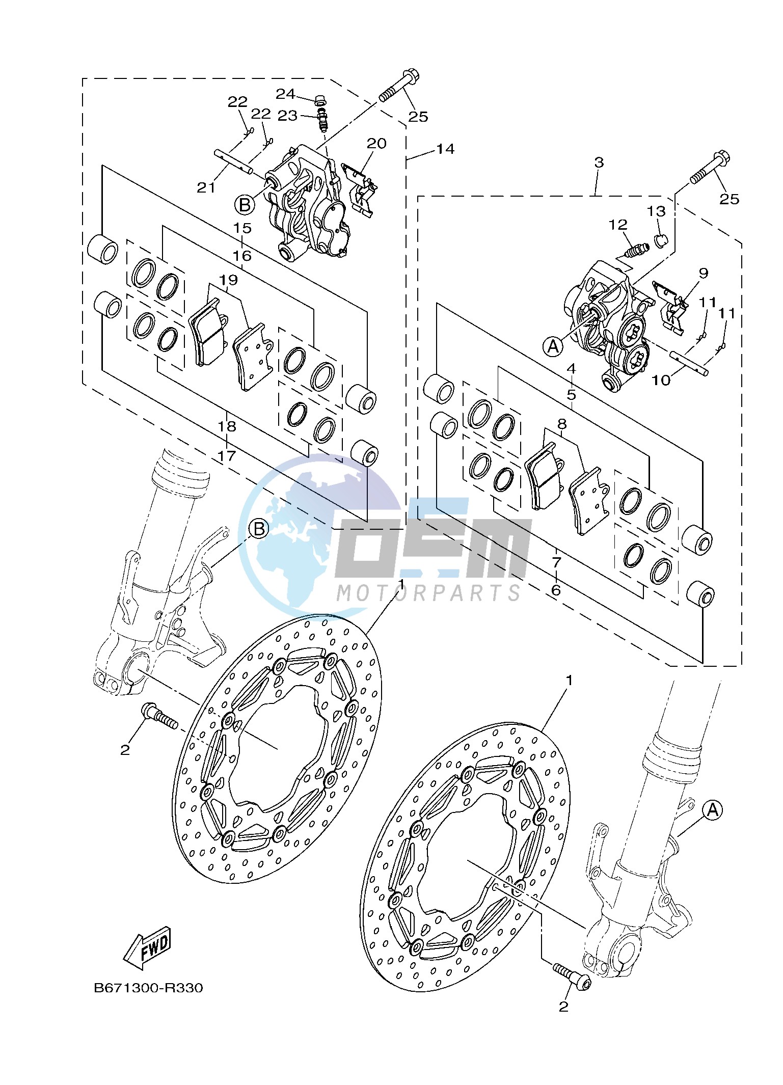 FRONT BRAKE CALIPER