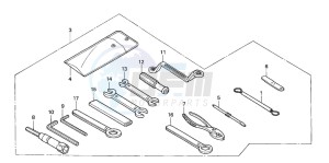 XL1000VA VARADERO drawing TOOLS