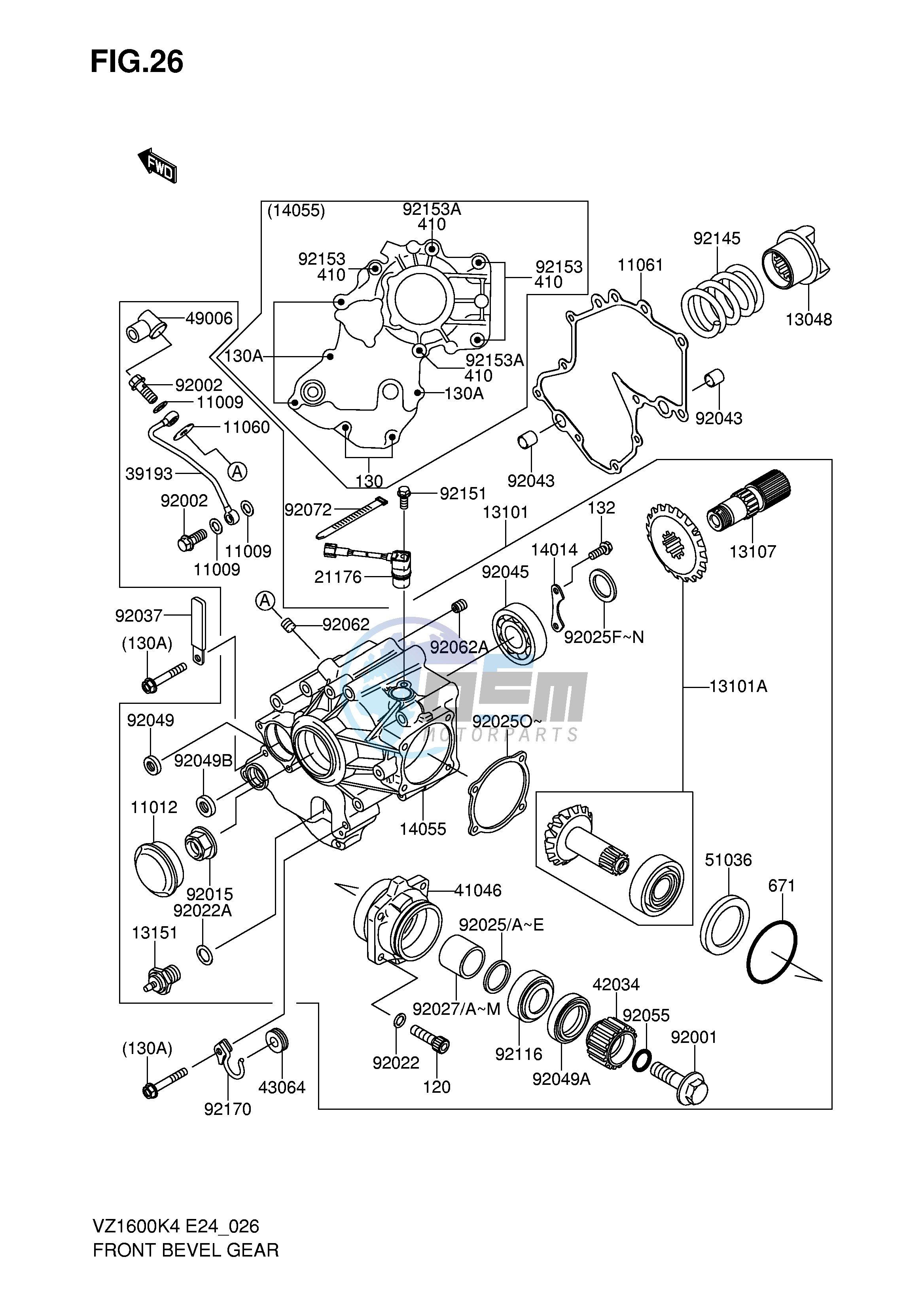 FRONT BEVEL GEAR