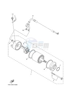 MT09A MT-09 ABS 900 (2DR3) drawing STARTING MOTOR