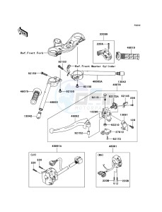 NINJA ZX-10R ZX1000D6F FR GB XX (EU ME A(FRICA) drawing Handlebar