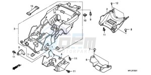 CBR1000RA9 Europe Direct - (ED / ABS MME) drawing REAR FENDER (CBR1000RA)