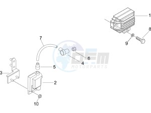 Liberty 50 4t drawing Voltage Regulators - Electronic Control Units (ecu) - H.T. Coil