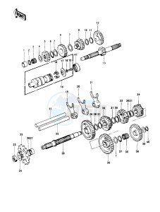 KX 400 A (-A2) drawing TRANSMISSION_CHANGE DRUM