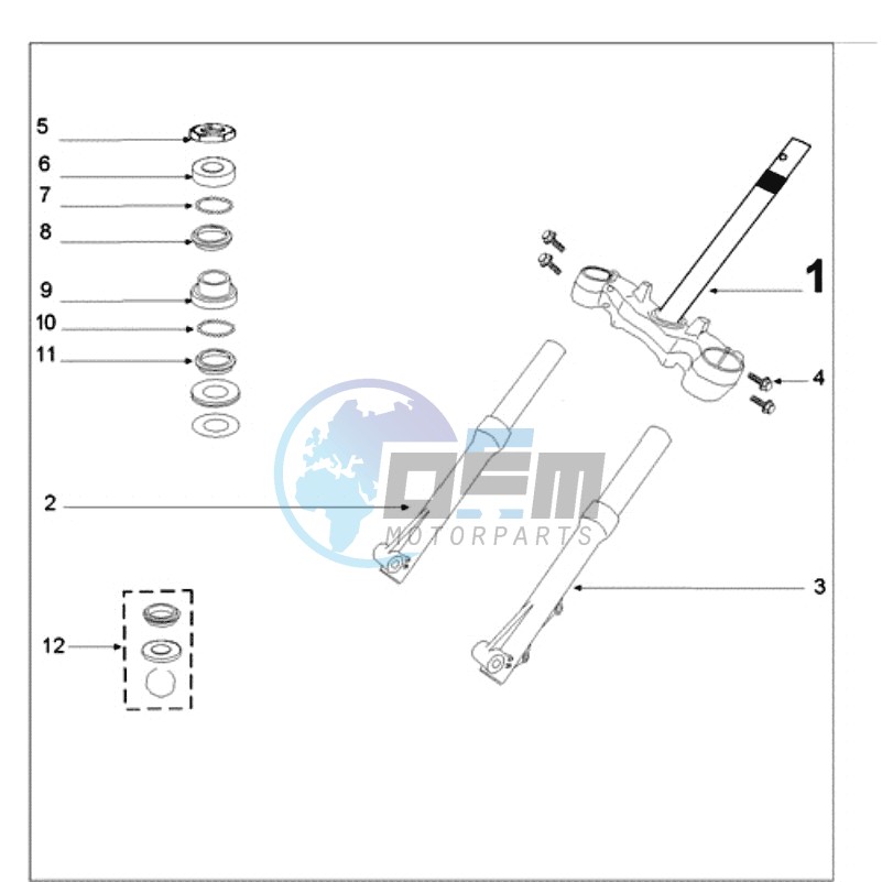 FRONT FORK / STEERINGHEAD